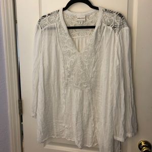 White Ava aviv top 3x